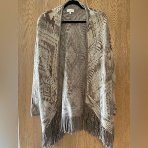 Lucky Brand Fringe Cardigan